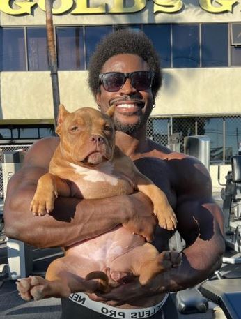 Breon Ansley has a pet dog
