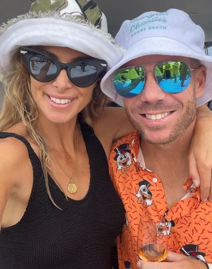 Candice and David Warner