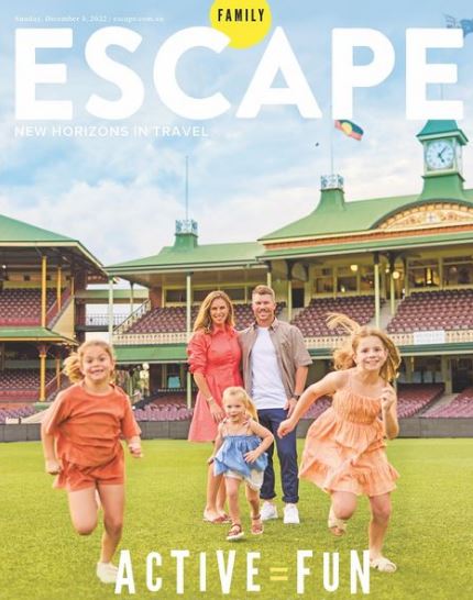 Candice and her family appeared on Escape cover page