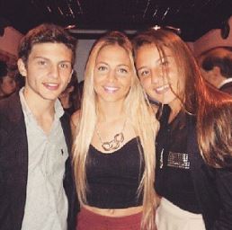 Caro Calvagni with her brother and sister