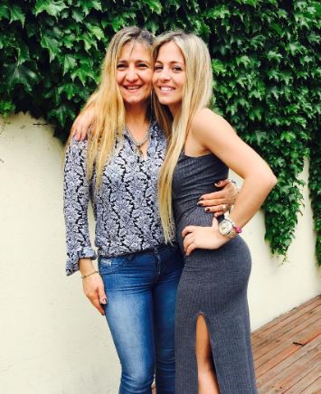 Caro Calvagni with her mother