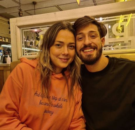 Carolina with her husband Vinicius Martinez