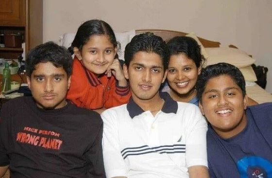 Childhood photo of Abhishek with his cousins