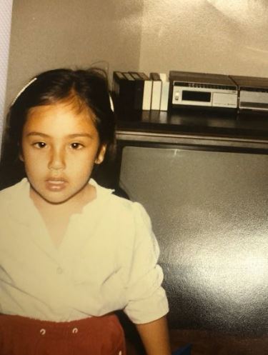 Childhood photo of Tina