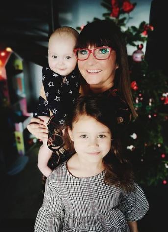 Dalma's mother and kids