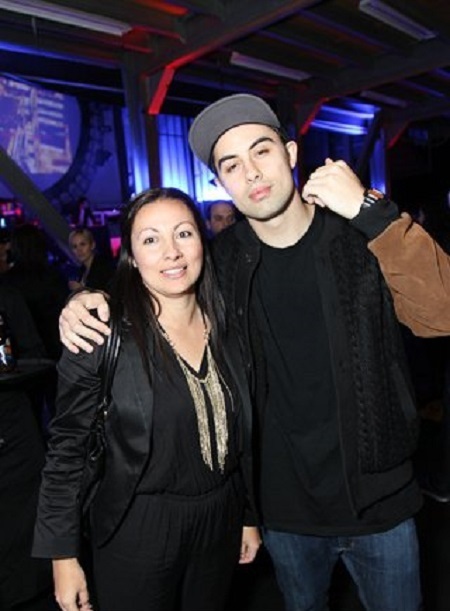 David Dallas with his sister
