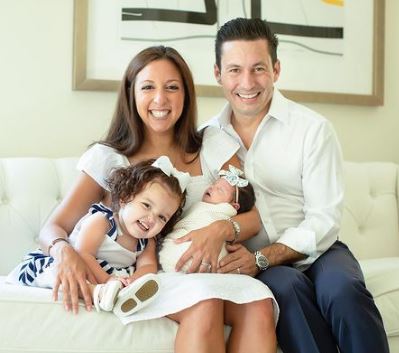 Dax with his wife Veronica Bautista Tejera and daughters