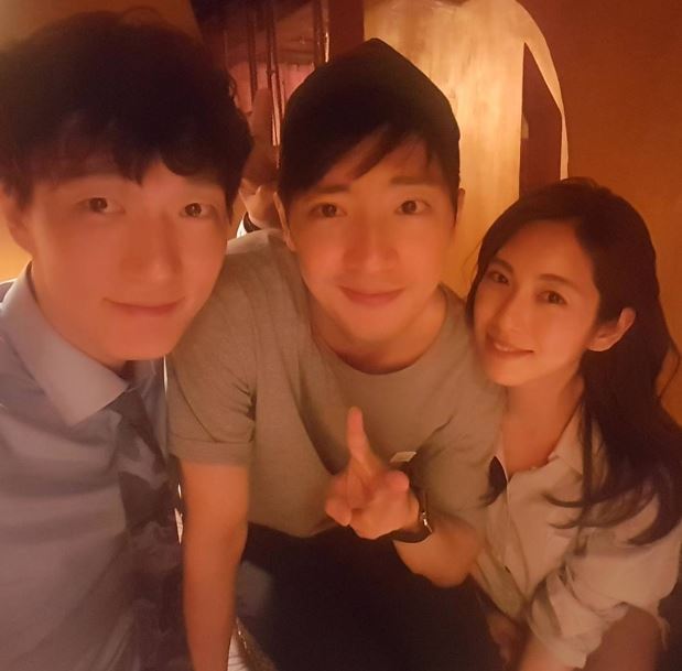 Hak-Young with his friends