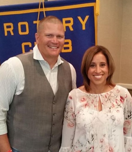 Jennifer Kitna with her husband