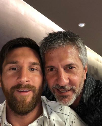 Jorge and his son Lionel Messi