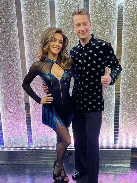 Jowita Przystal with her boyfriend