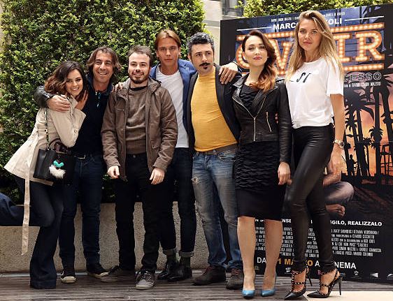 Katy Saunders with co-stars