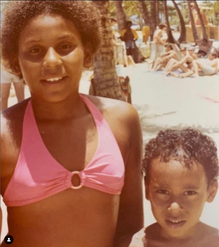 Kely Nascimento as a kid