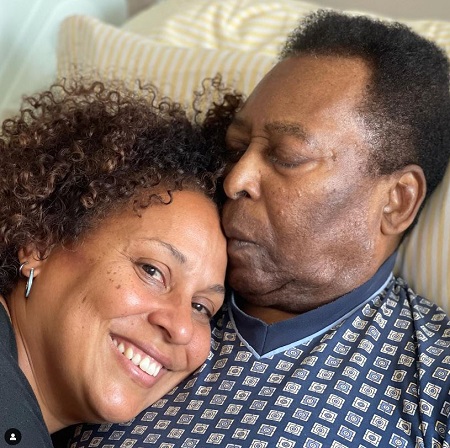 Kely Nascimento with her father