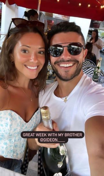 Layah Heilpern with her brother
