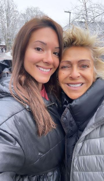 Layah Heilpern with her mother