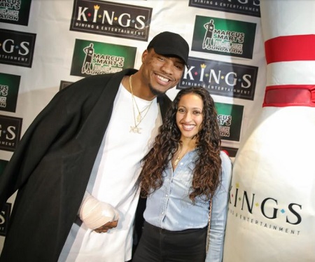 Maisa Hallum with her boyfriend