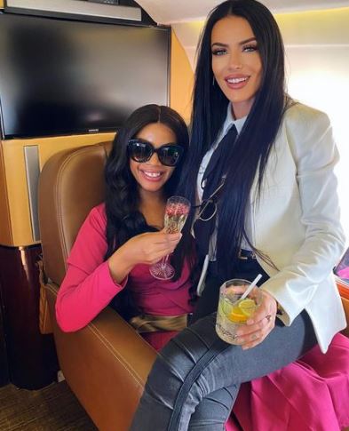 Maja with her best friend