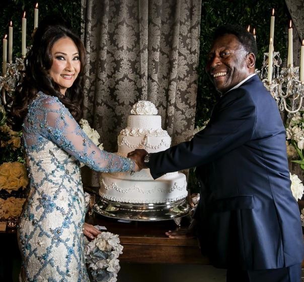 Marcia and Pele wedding photo