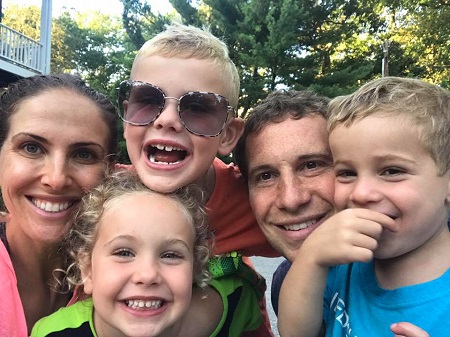 Mat Ishbia with his wife and kids