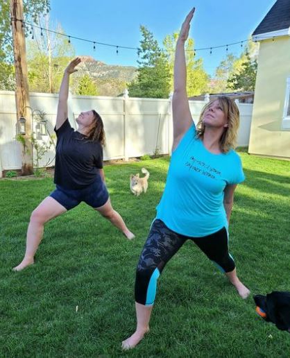 Meri Brown does work out
