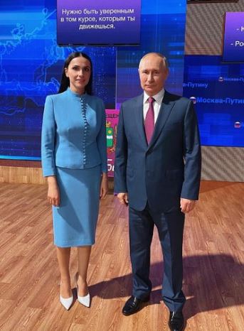 Nailya Asker-Zade with Russian President Vladimir Putin