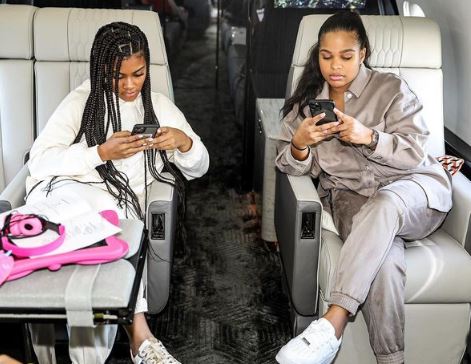 Paige Milian with her sister