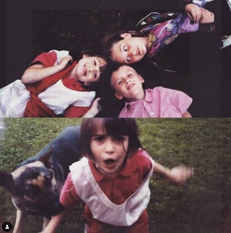 Pilar Fogliati childhood picture with her sister and brother