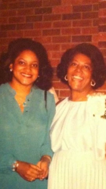 Sophia Stewart with her mother