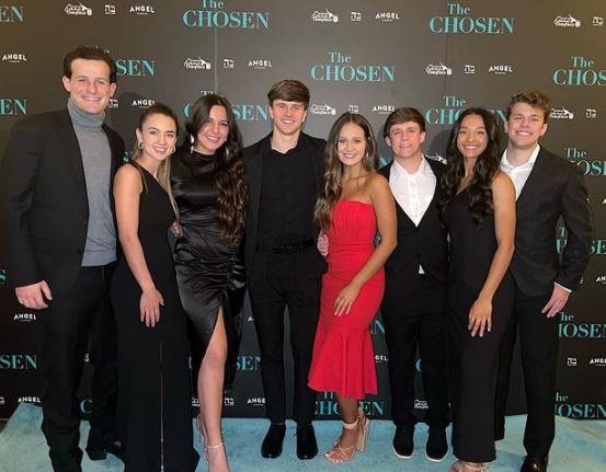 Sophia with her friends