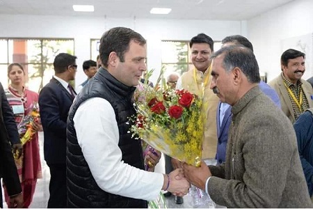 Sukhwinder Singh Sukhu with Rahul Gandhi