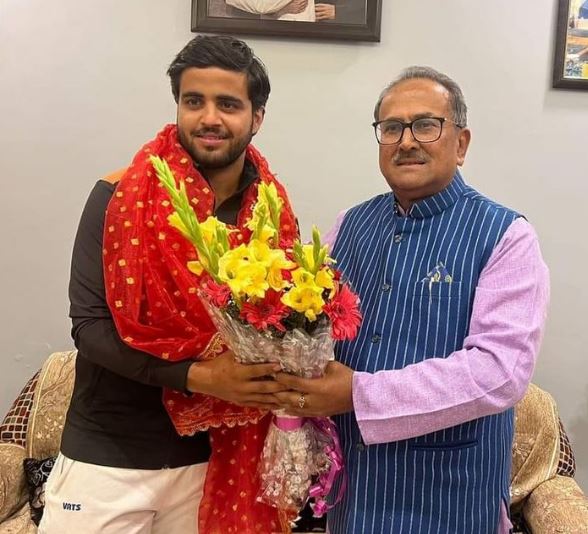 Vivrant Sharma was honored by authorities
