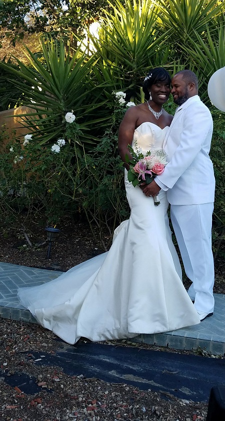 Yakira Chambers with her husband