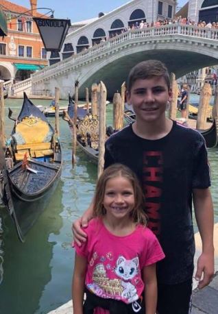 Amie and her brother Campbell Donald