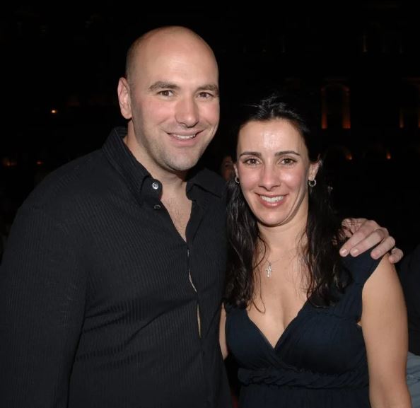 Anne with her husband Dana White