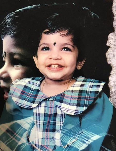 Aparna Balamurali childhood picture