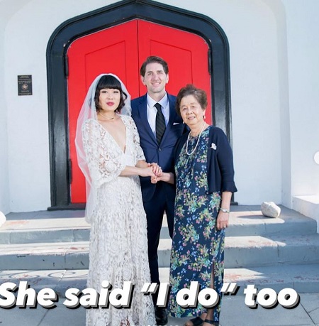 Atsuko Okatsuka marriage picture