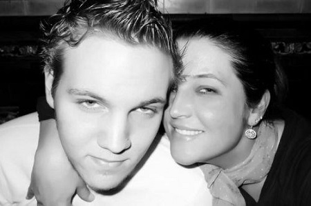 Ben Presley with his mother