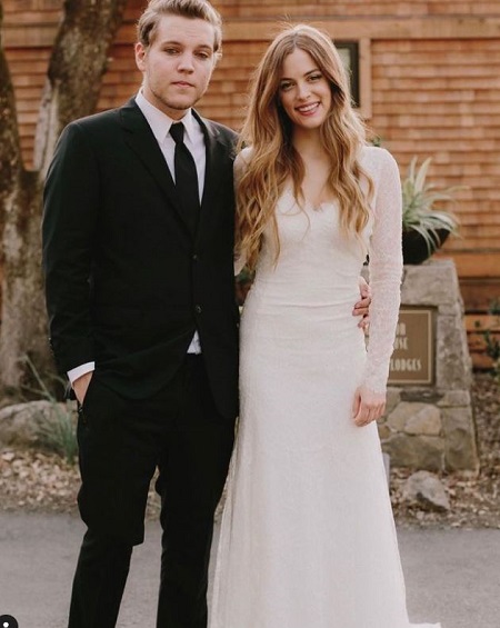 Ben Presley with his sister