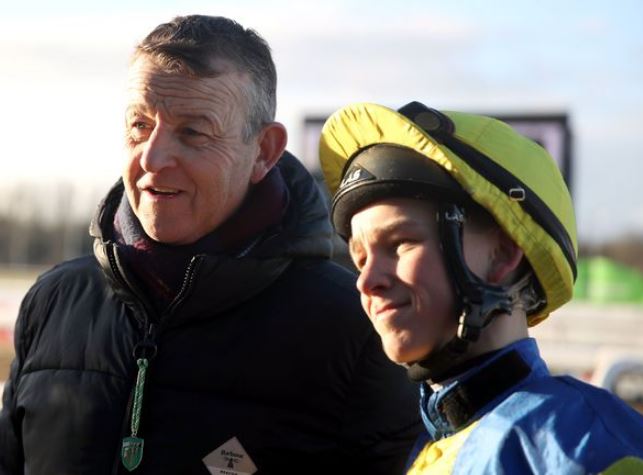 Billy Loughnane with his father