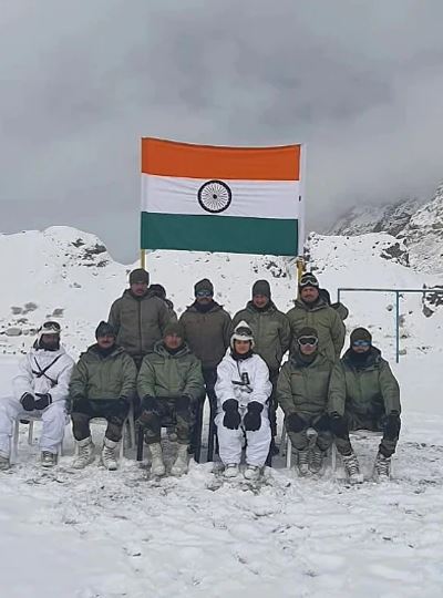 Captain Shiva Chauhan at Kumar Post in Siachen