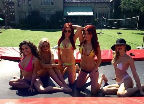 Carla with her friends