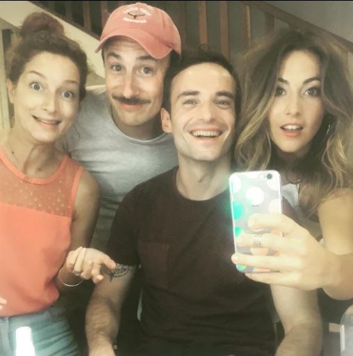 Constance with her friends