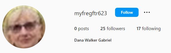 Dana Walker's Instagram account