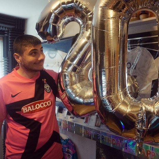 Danny Aarons celebrated 20th birthday
