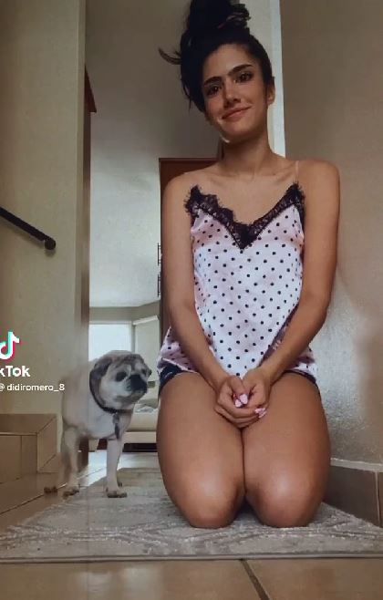 Didi Romero and her pet dog