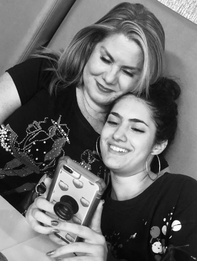 Didi Romero with her mother
