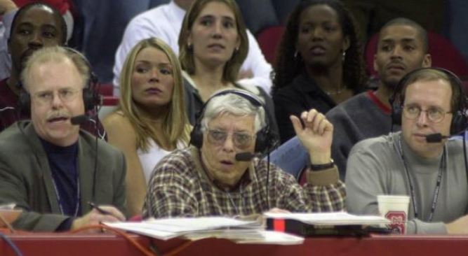 Gary Hahn with fellow broadcaster