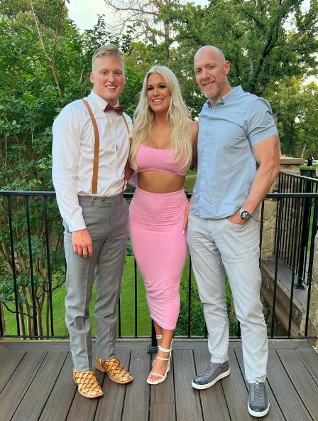 Jadyn with her dad Jeff Jannasch and brother Jack Jannasch