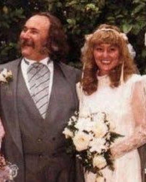 Jan Dance and David Crosby wedding image